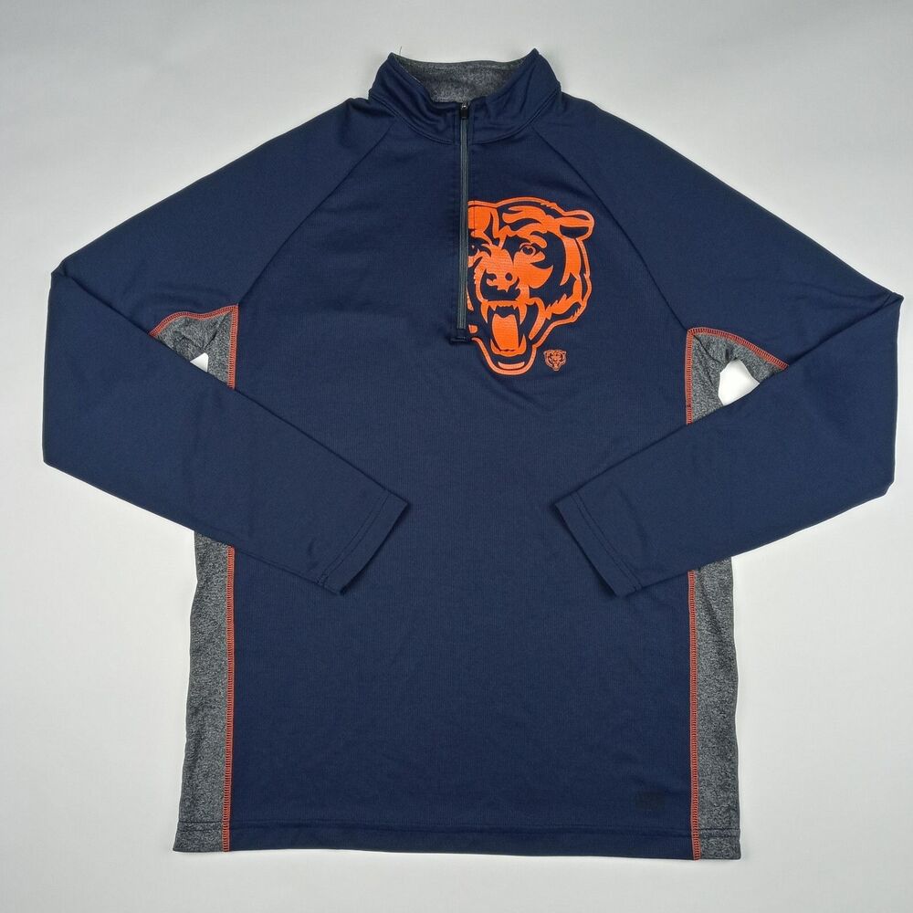Chicago Bears 1/4 Zip Lightweight Pullover NFL Football Men's Size Medium